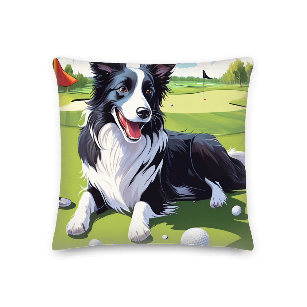 PugMug Custom Border Collie Premium Pillow