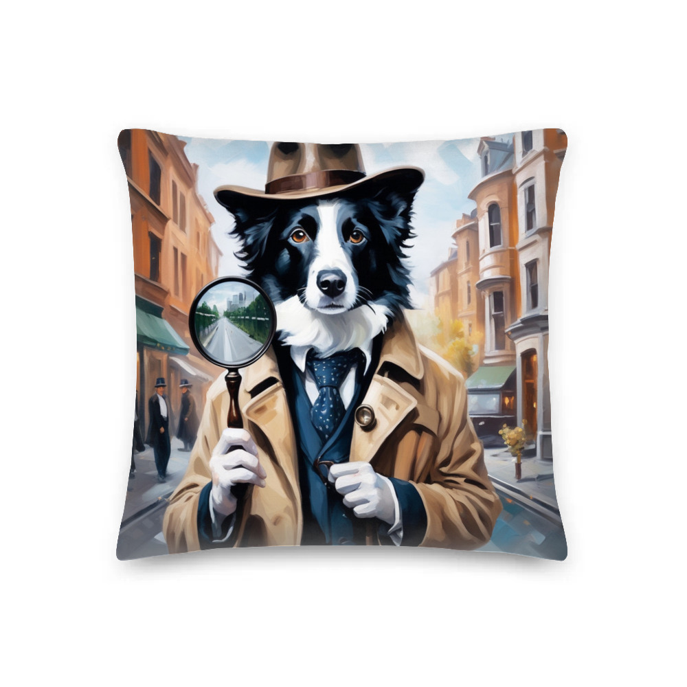 PugMug Custom Border Collie Premium Pillow