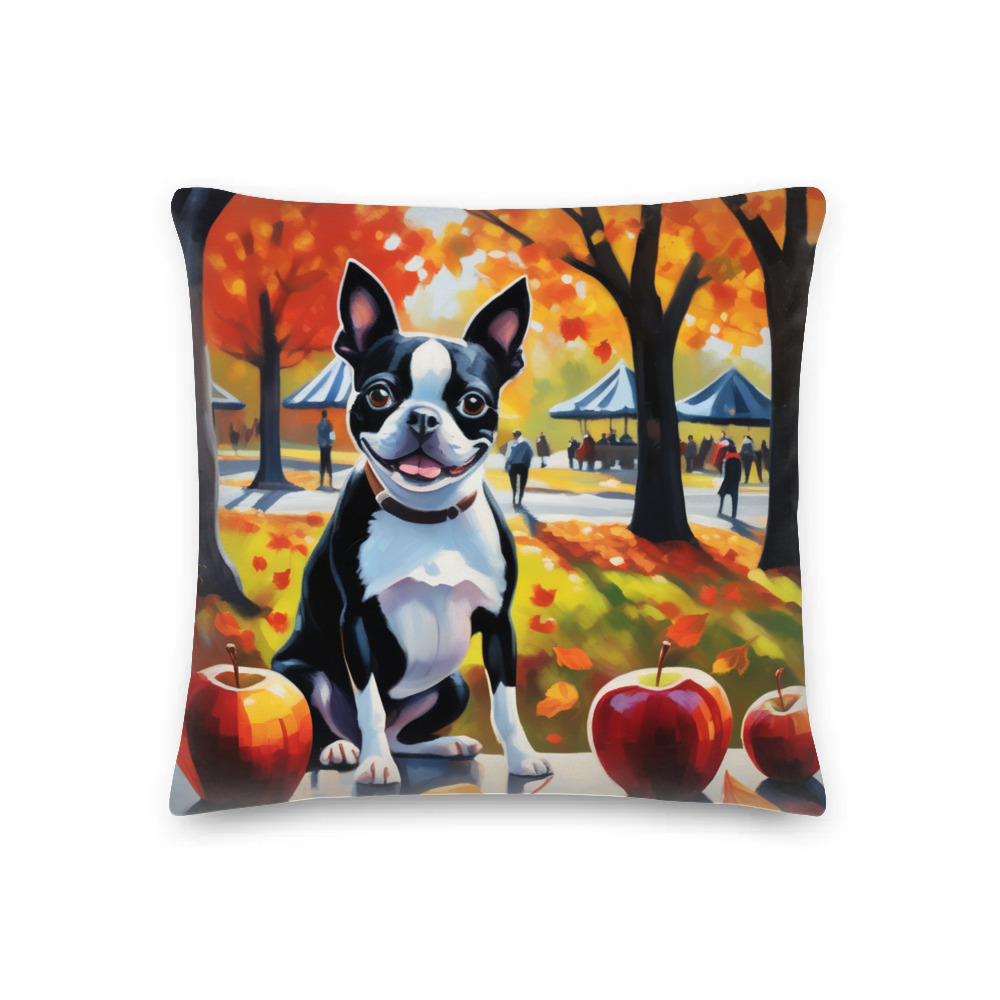 PugMug Custom Boston Terrier Premium Pillow