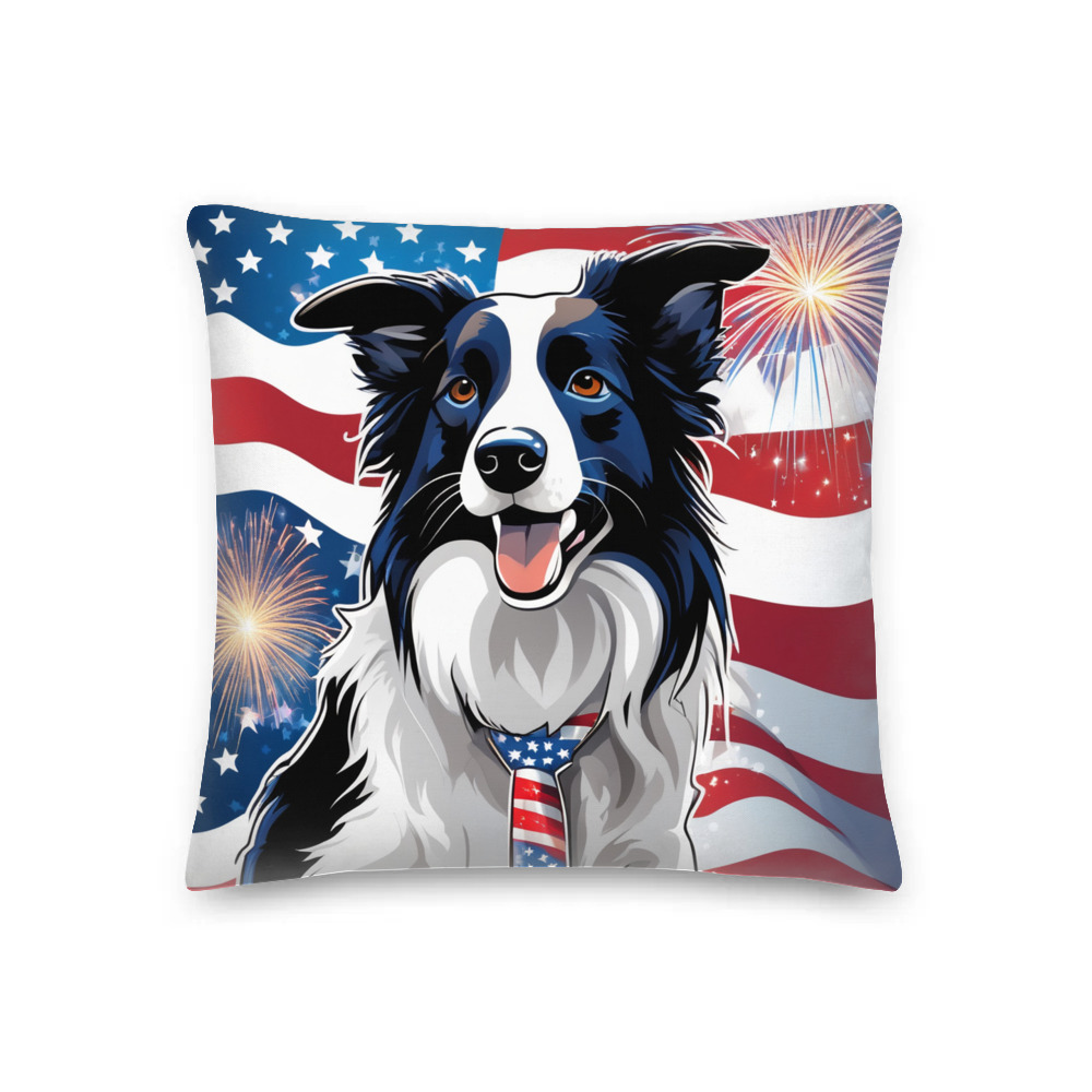 PugMug Custom Border Collie Premium Pillow
