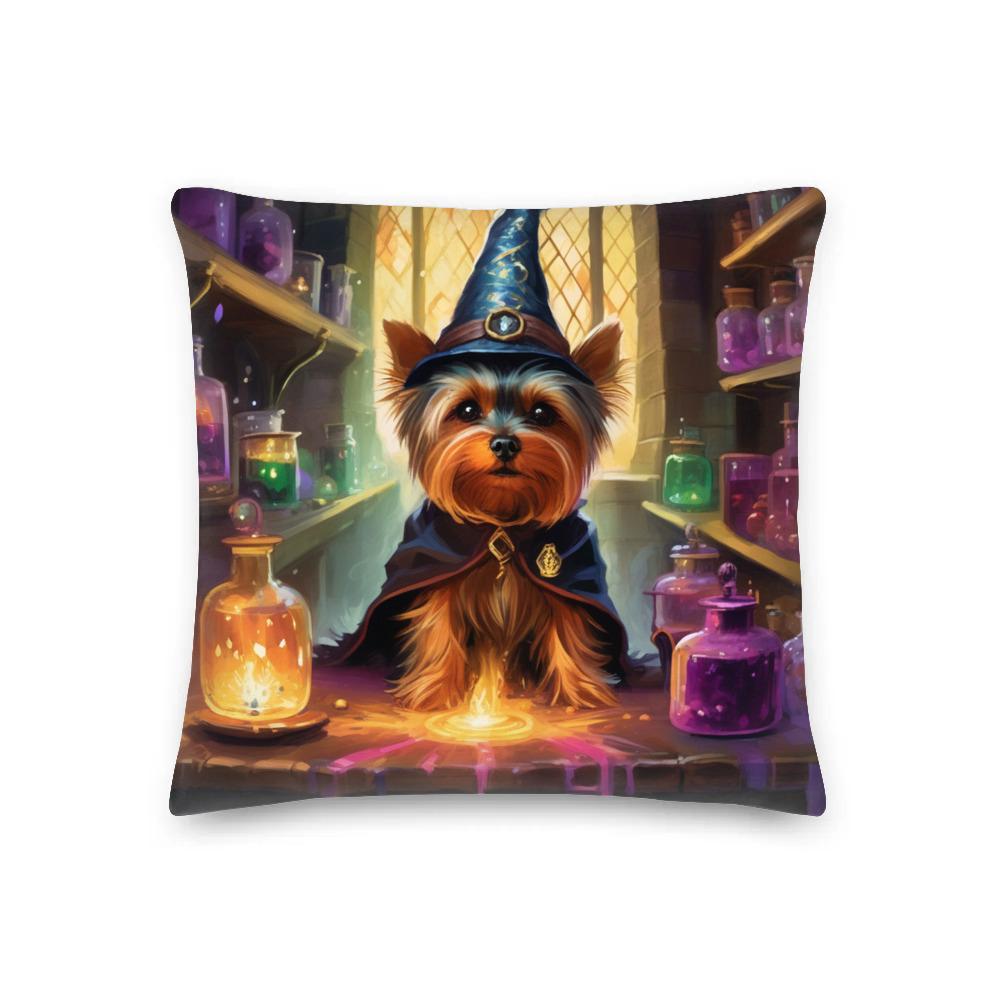 PugMug Custom Yorkshire Terrier Premium Pillow
