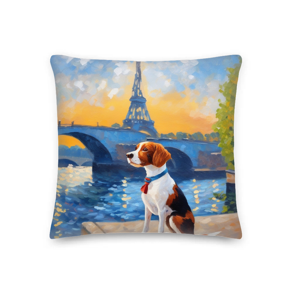 PugMug Custom Brittany Dog Premium Pillow