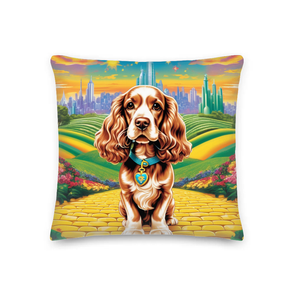 PugMug Custom Cocker Spaniel Premium Pillow