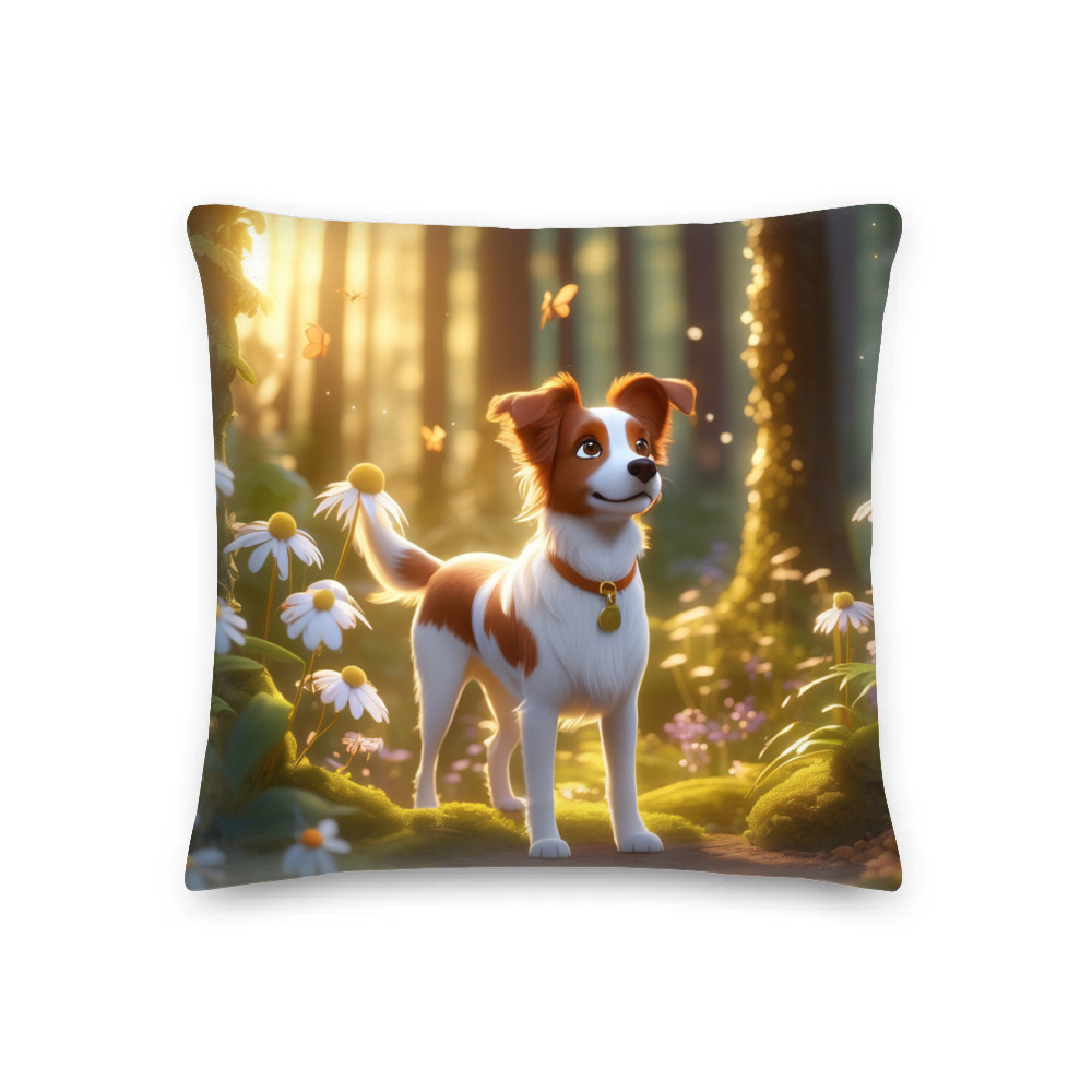 PugMug Custom Brittany Dog Premium Pillow