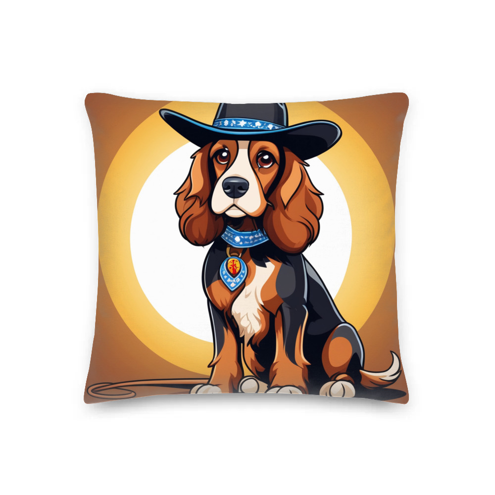 PugMug Custom English Cocker Spaniel Premium Pillow