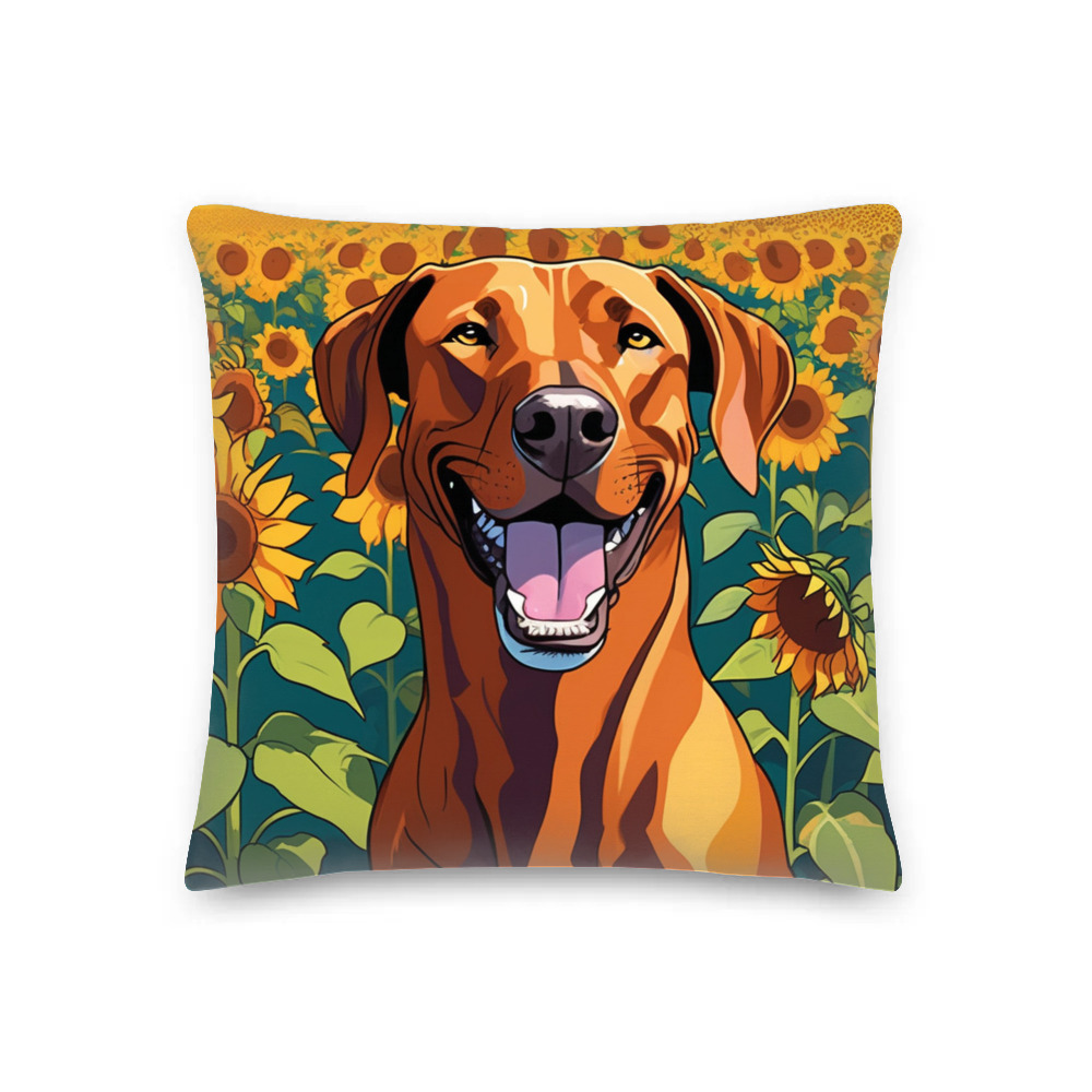 PugMug Custom Rhodesian Ridgeback Premium Pillow