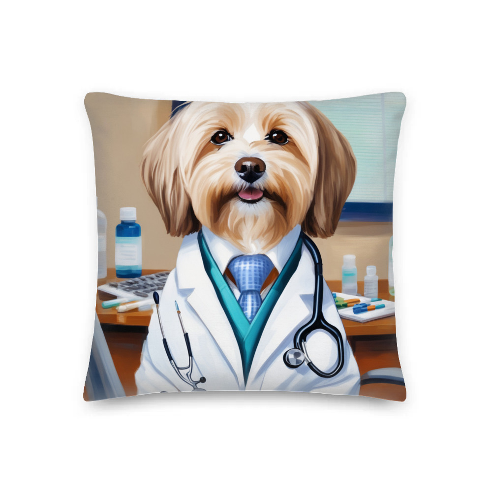 PugMug Custom Tan Havanese Dog Premium Pillow