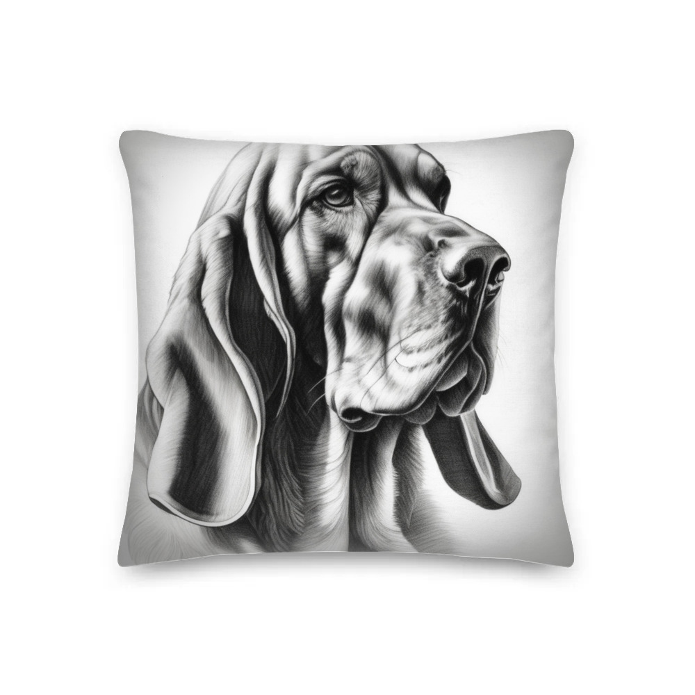 PugMug Custom Bloodhound Premium Pillow