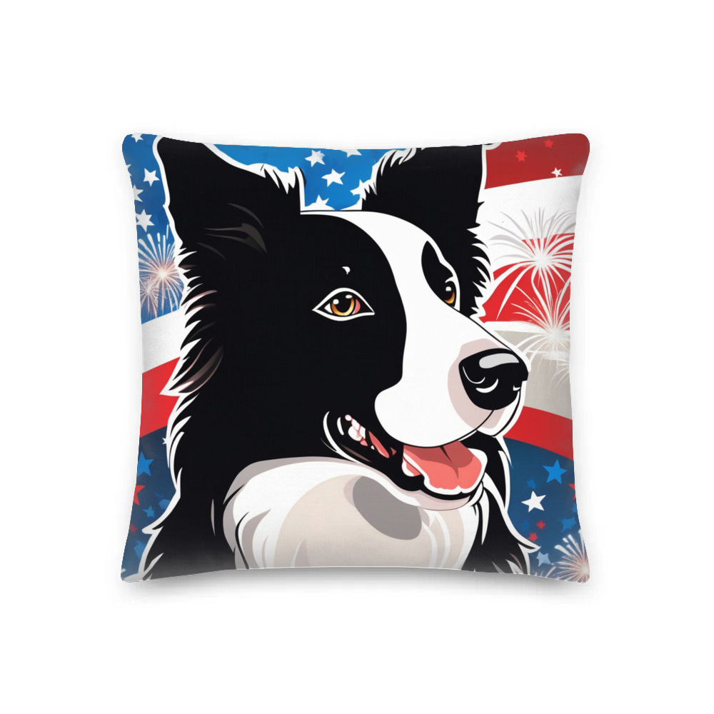 PugMug Custom Border Collie Premium Pillow