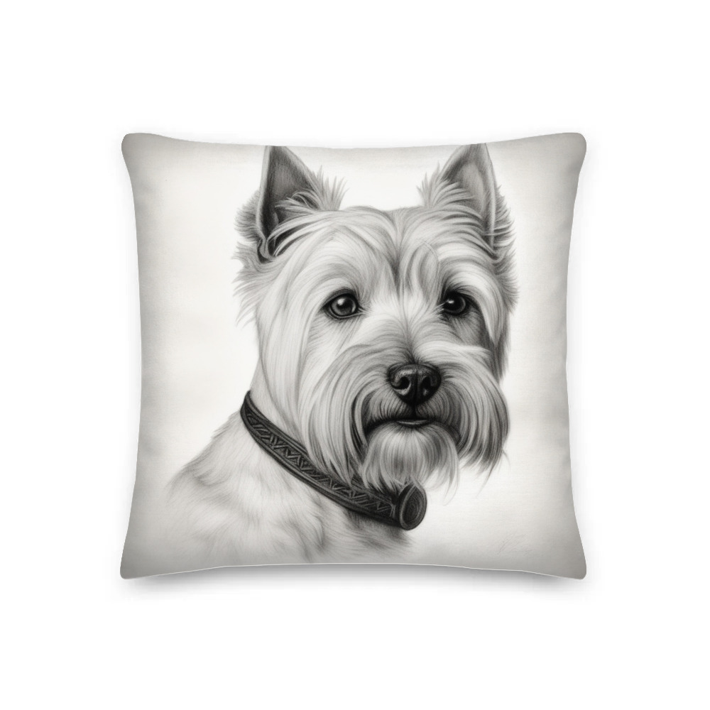 PugMug Custom West Highland White Terrier Premium Pillow