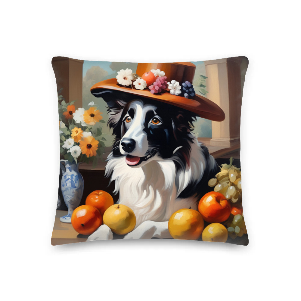 PugMug Custom Border Collie Premium Pillow
