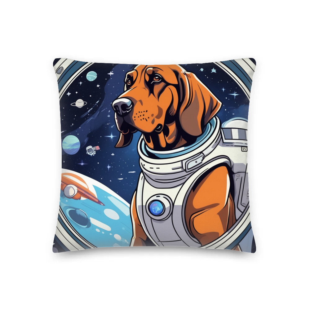 PugMug Custom Bloodhound Premium Pillow