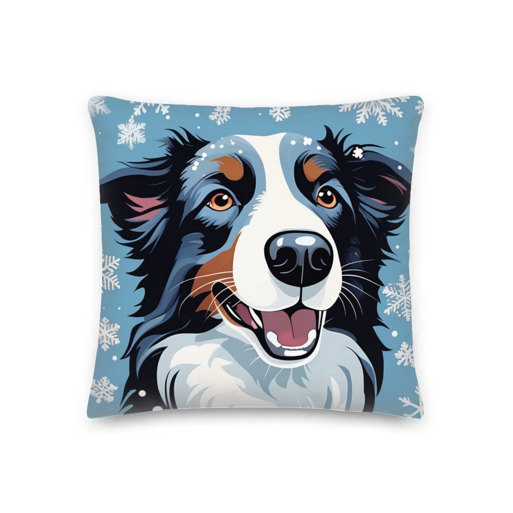 PugMug Custom Border Collie Premium Pillow