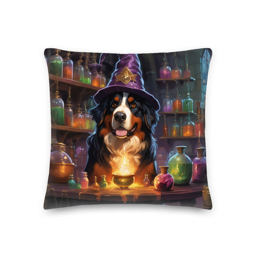 PugMug Custom Bernese Mountain Dog Premium Pillow