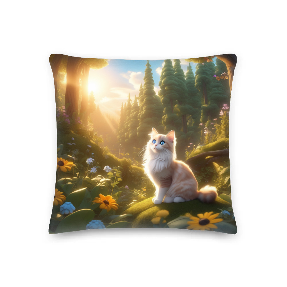 PugMug Custom Tabby Ragdoll Cat Premium Pillow