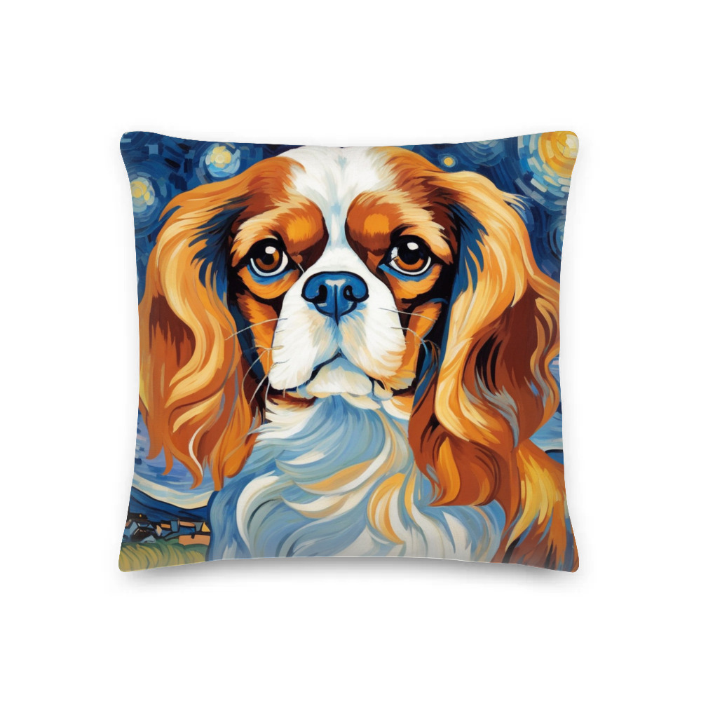 PugMug Custom Cavalier King Charles Spaniel Premium Pillow