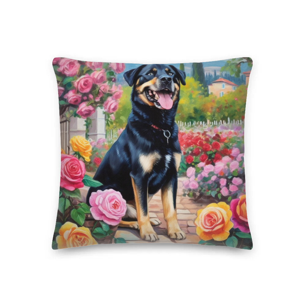 PugMug Custom Blue Premium Pillow