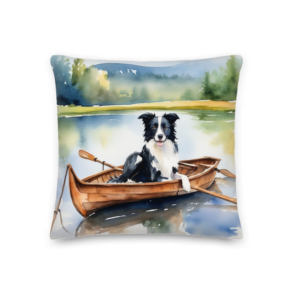 PugMug Custom Border Collie Premium Pillow