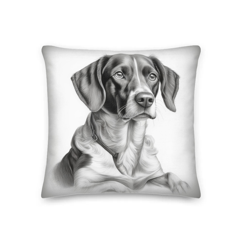 PugMug Custom Brittany Dog Premium Pillow