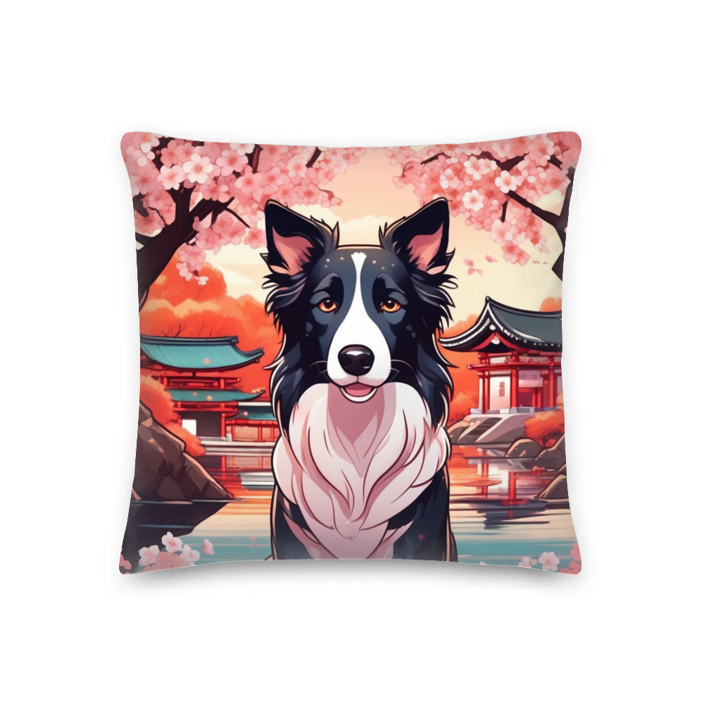 PugMug Custom Border Collie Premium Pillow