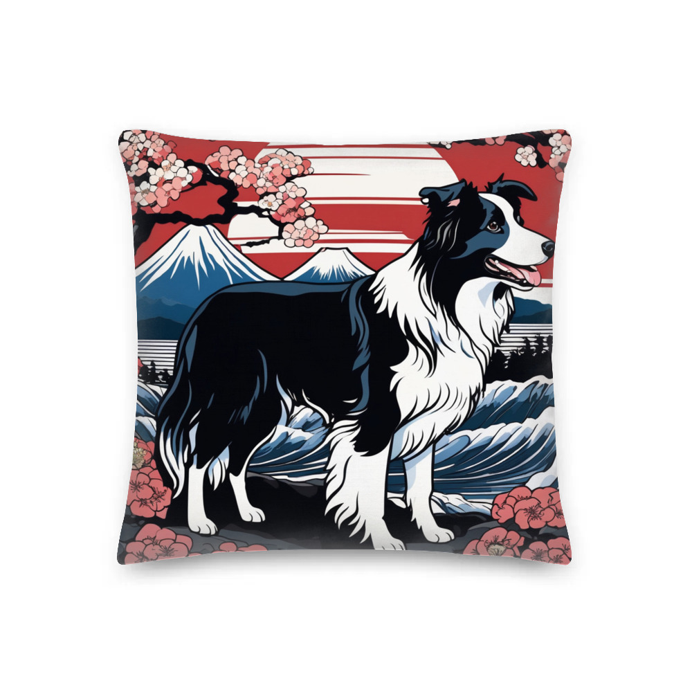 PugMug Custom Border Collie Premium Pillow