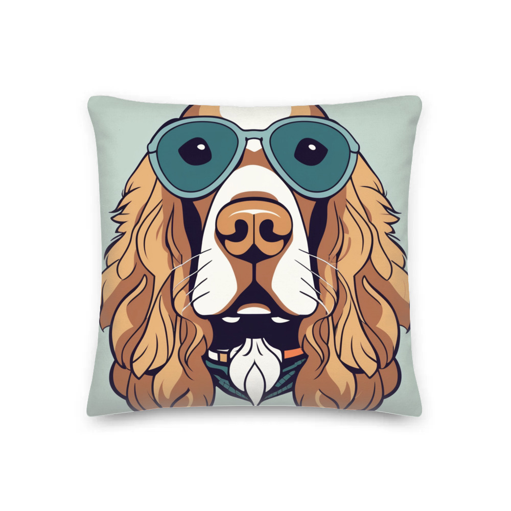 PugMug Custom English Cocker Spaniel Premium Pillow
