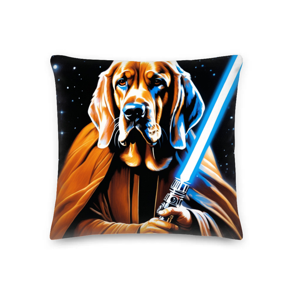 PugMug Custom Bloodhound Premium Pillow
