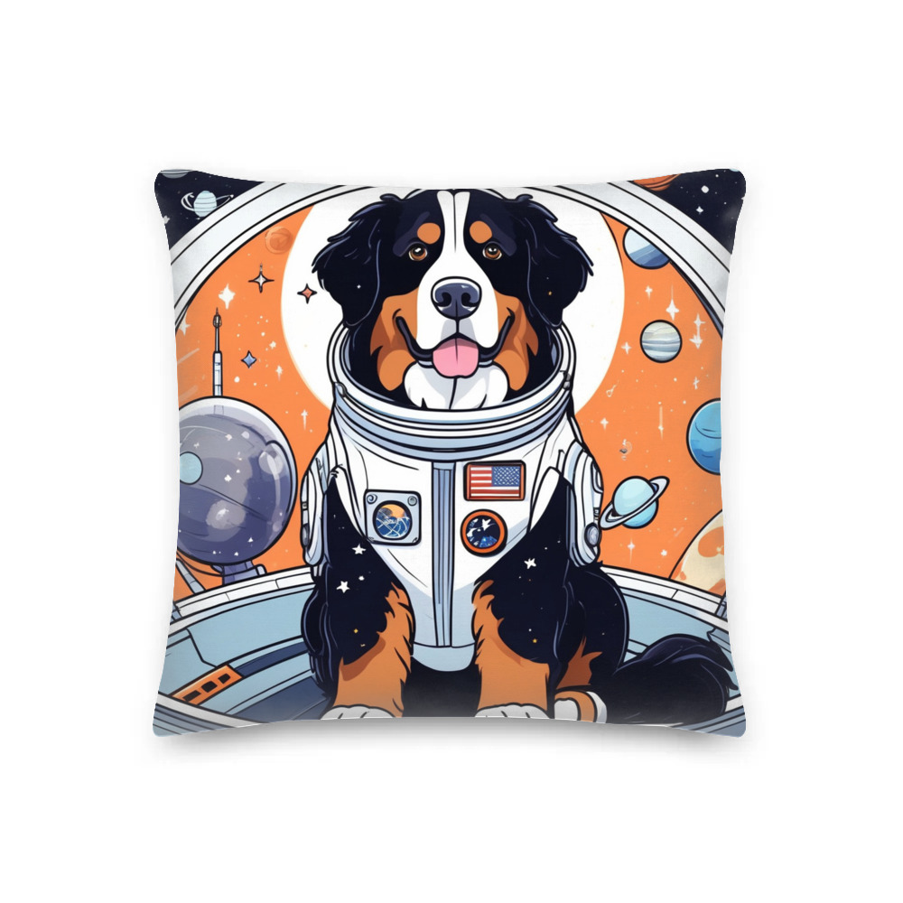 PugMug Custom Bernese Mountain Dog Premium Pillow