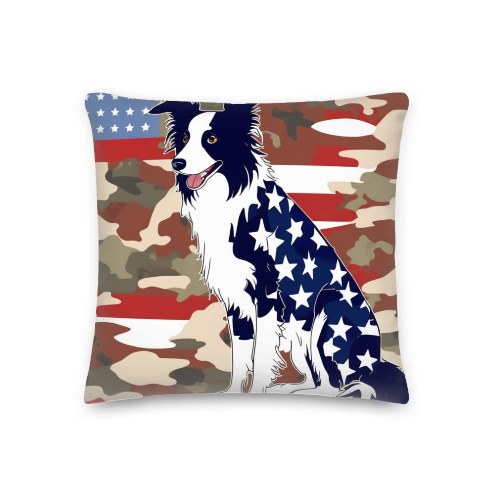 PugMug Custom Border Collie Premium Pillow