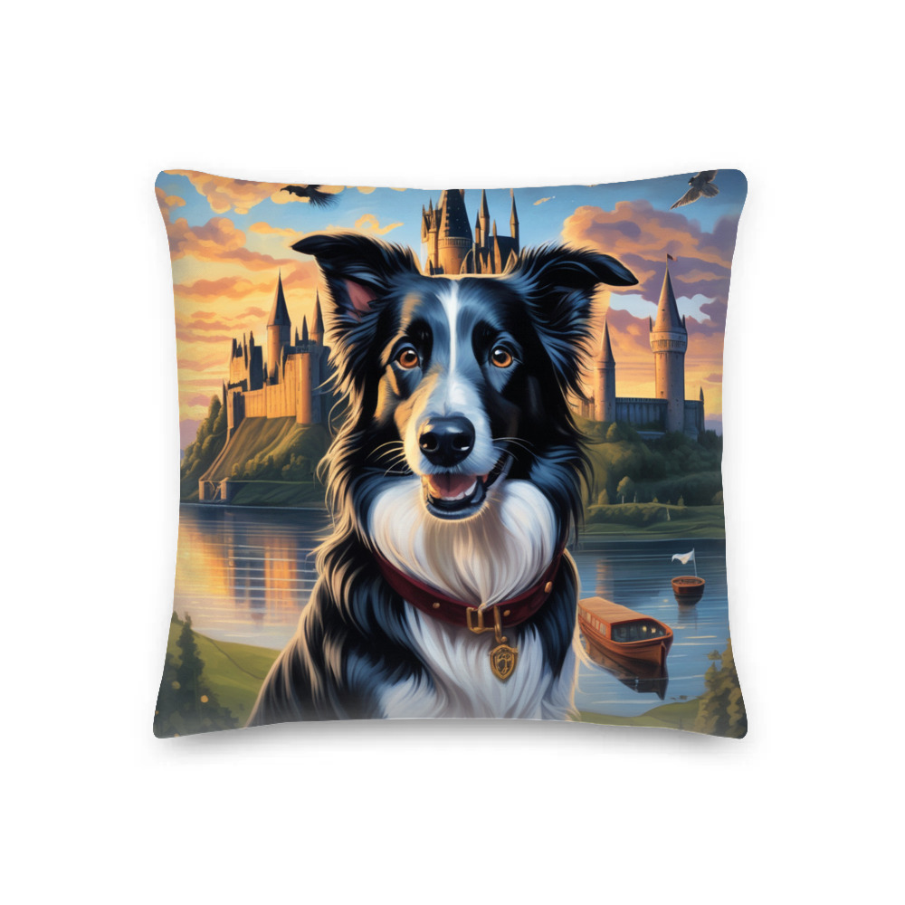 PugMug Custom Border Collie Premium Pillow