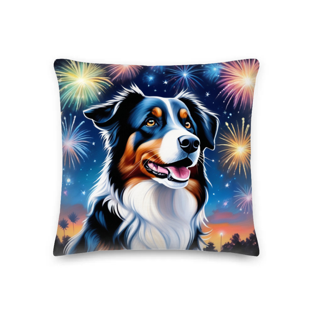 PugMug Custom Australian Shepherd Dog Premium Pillow