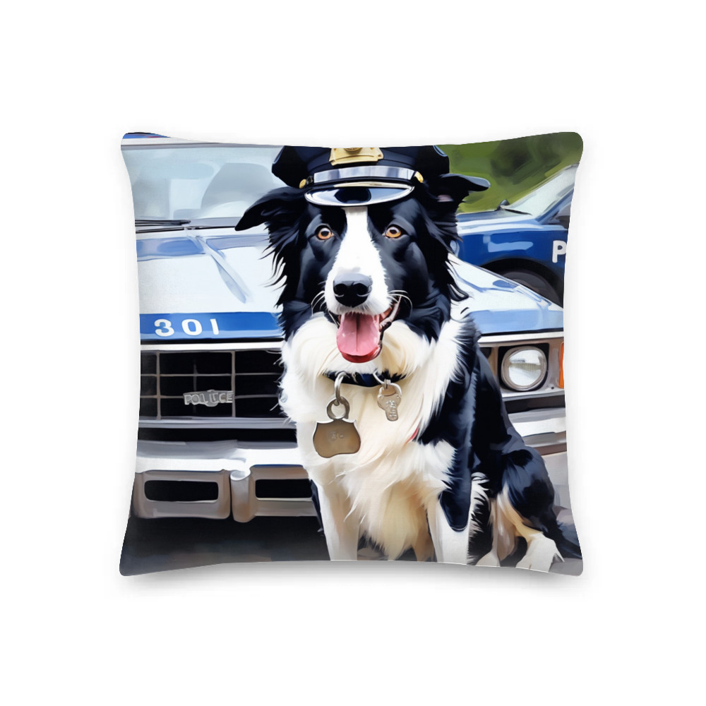 PugMug Custom Border Collie Premium Pillow