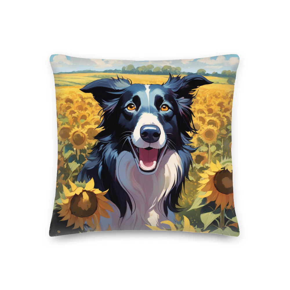 PugMug Custom Border Collie Premium Pillow