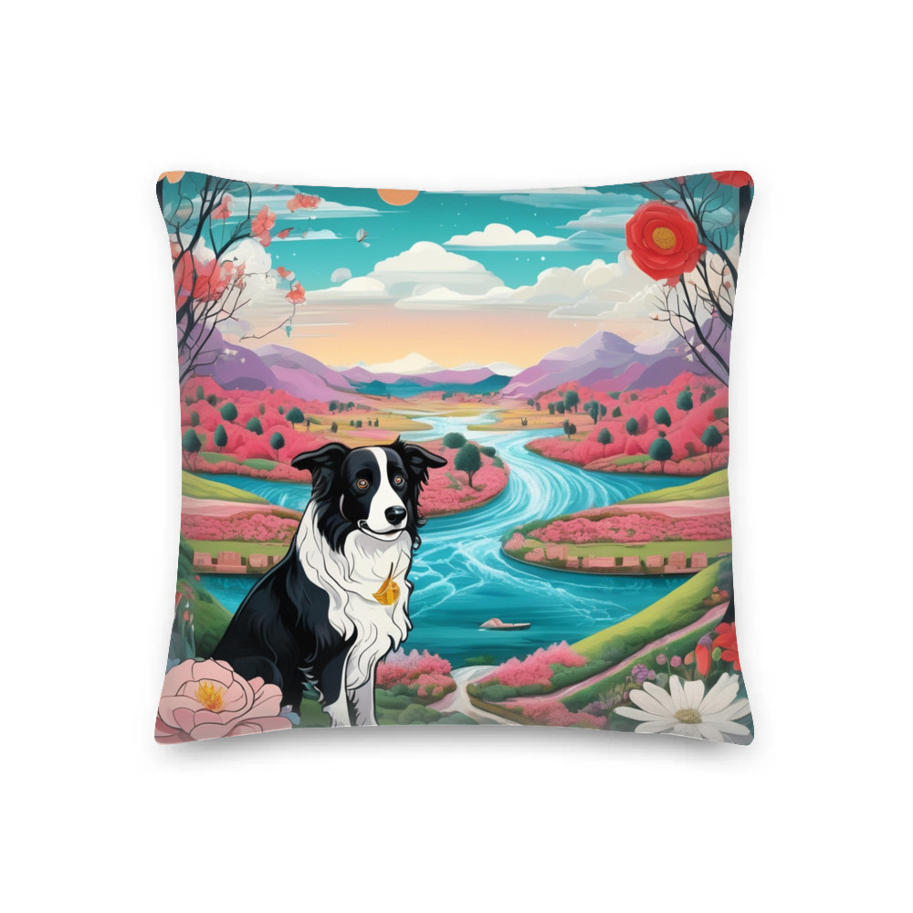 PugMug Custom Border Collie Premium Pillow