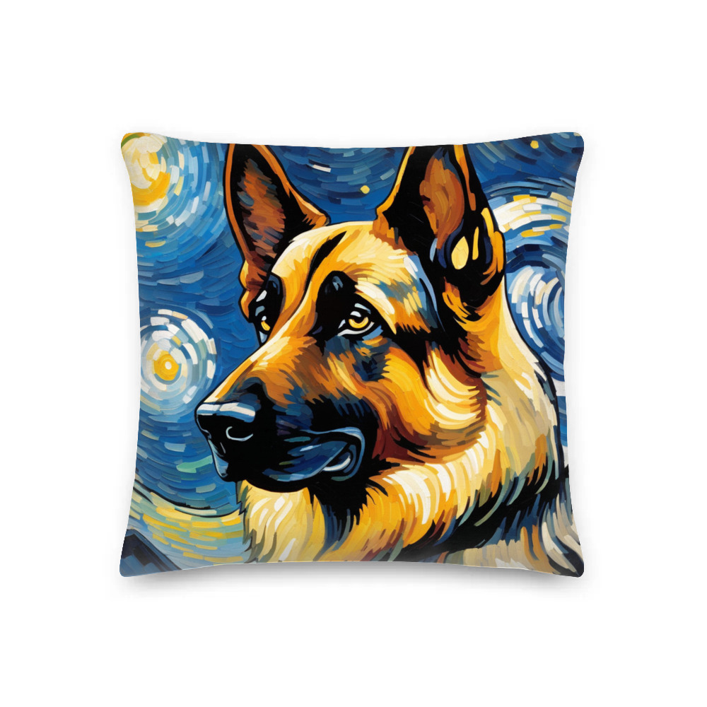PugMug Custom German Shepherd Dog Premium Pillow