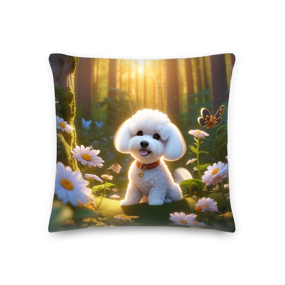 PugMug Custom Bichons Frise Premium Pillow