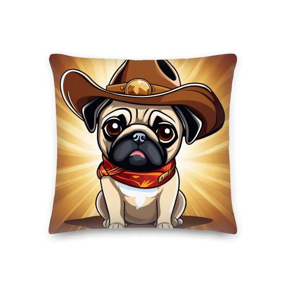 PugMug Custom Pug Premium Pillow