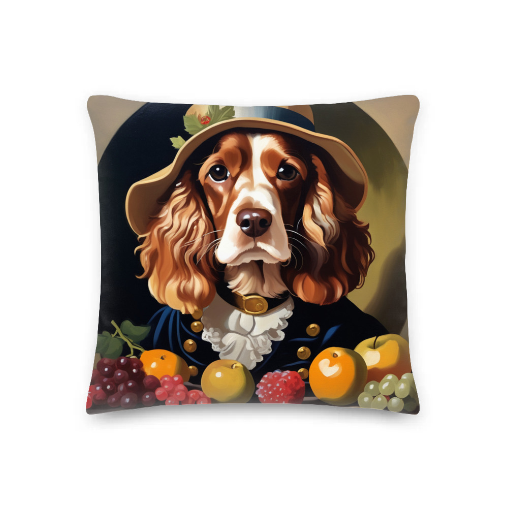 PugMug Custom Cocker Spaniel Premium Pillow