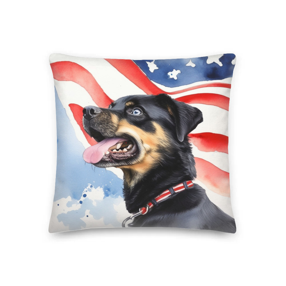 PugMug Custom Blue Premium Pillow