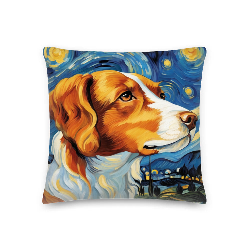 PugMug Custom Brittany Dog Premium Pillow