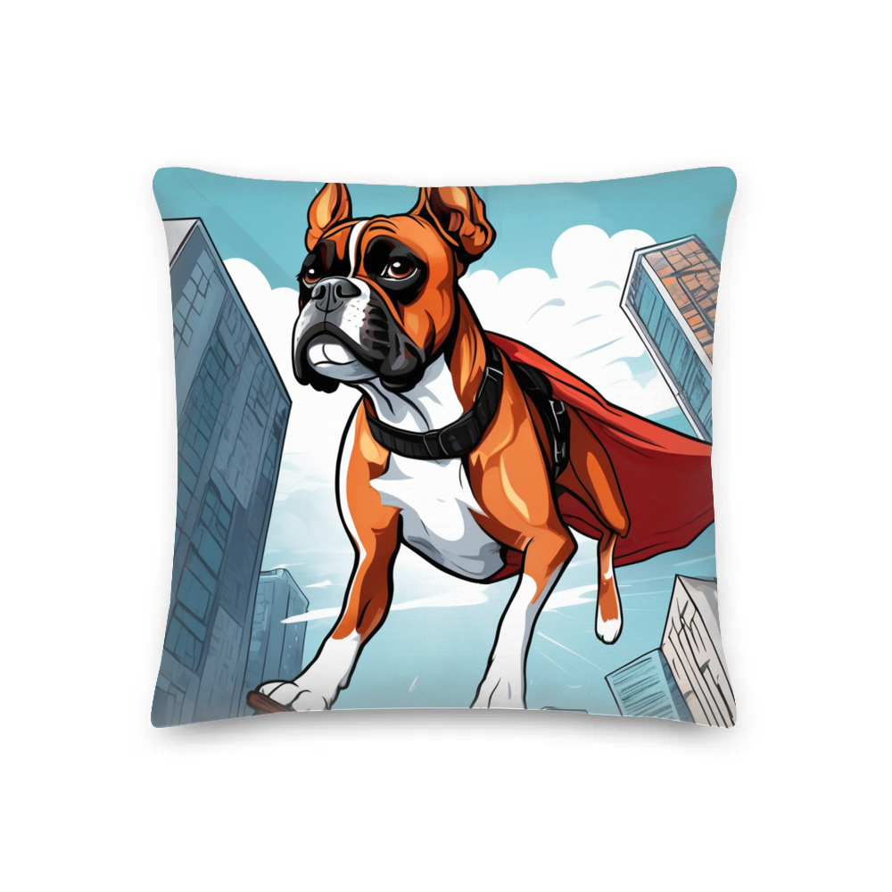 PugMug Custom Boxer Dog Premium Pillow