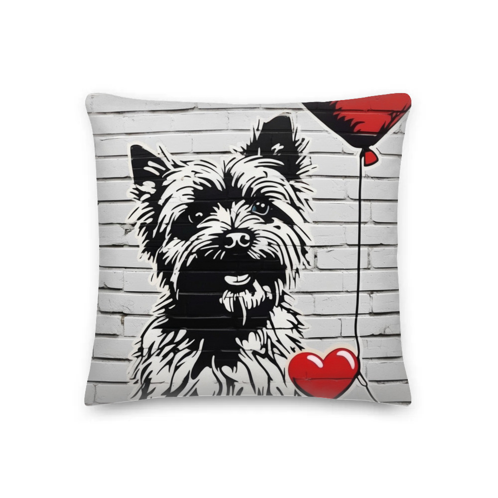 PugMug Custom Cairn Terrier Premium Pillow