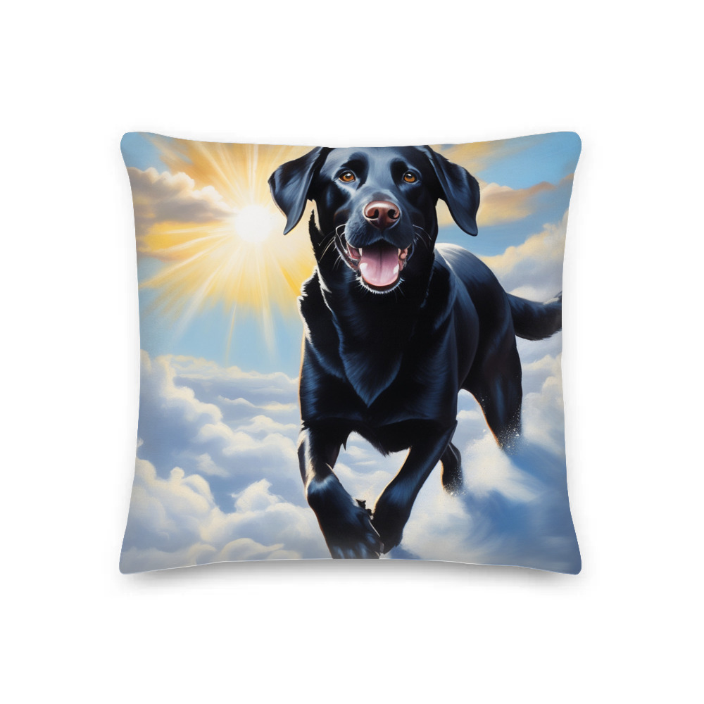 PugMug Custom Black Labrador Retriever Premium Pillow