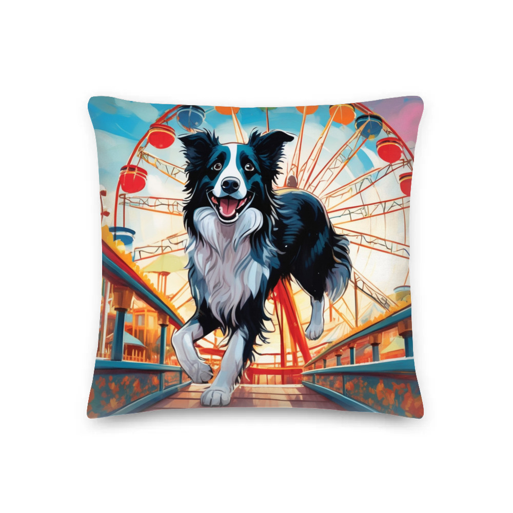 PugMug Custom Border Collie Premium Pillow