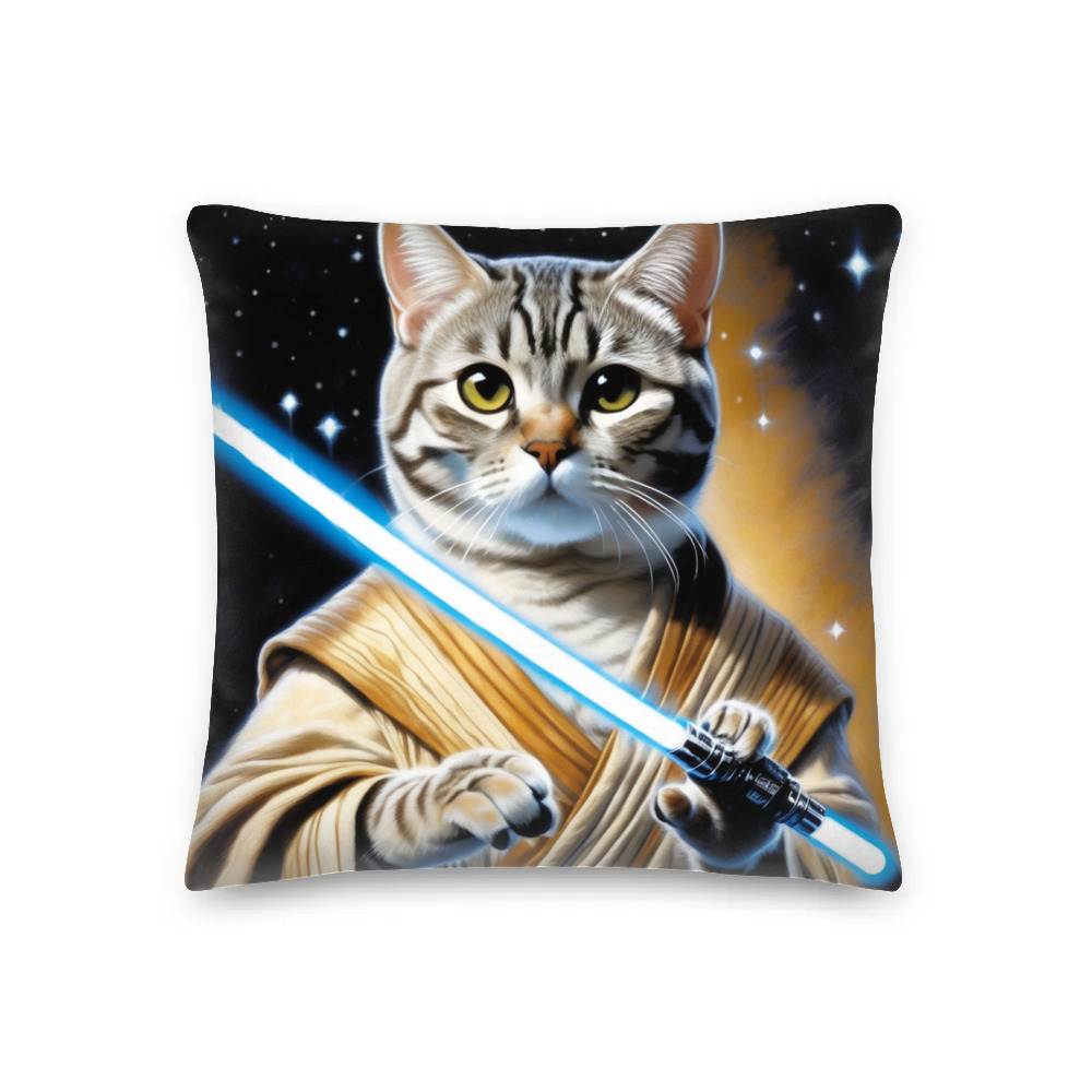 PugMug Custom Tabby American Shorthair Cat Premium Pillow