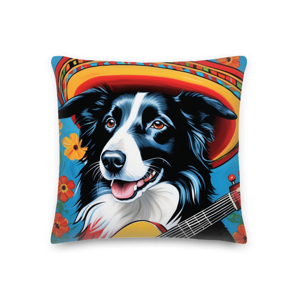 PugMug Custom Border Collie Premium Pillow
