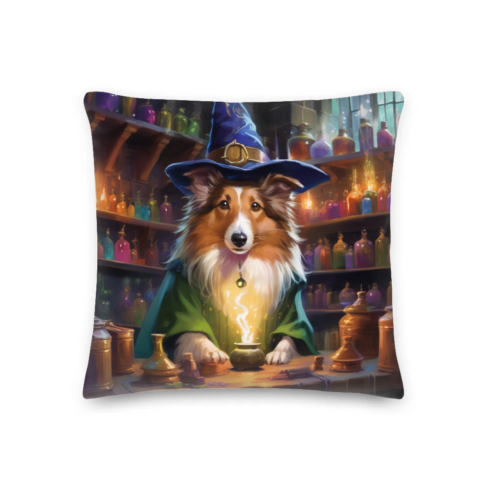 PugMug Custom Shetland Sheepdog Premium Pillow