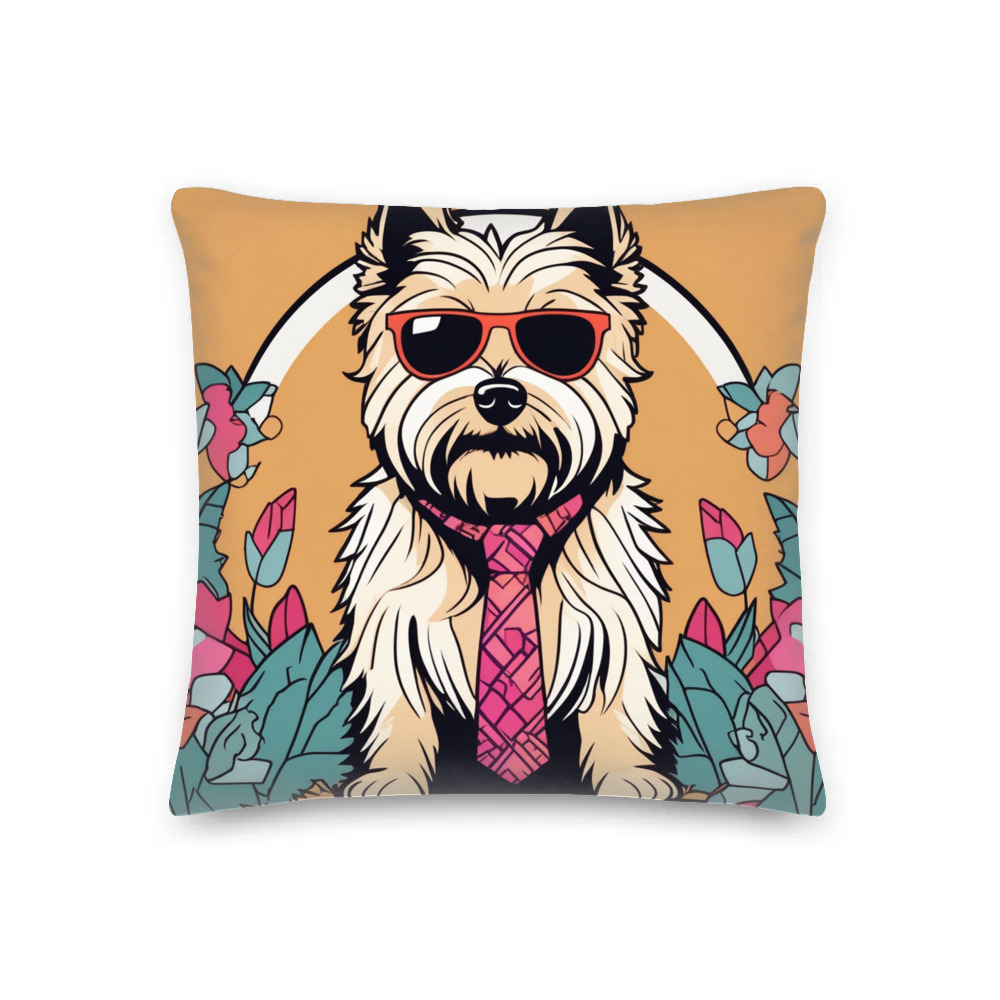 PugMug Custom Cairn Terrier Premium Pillow