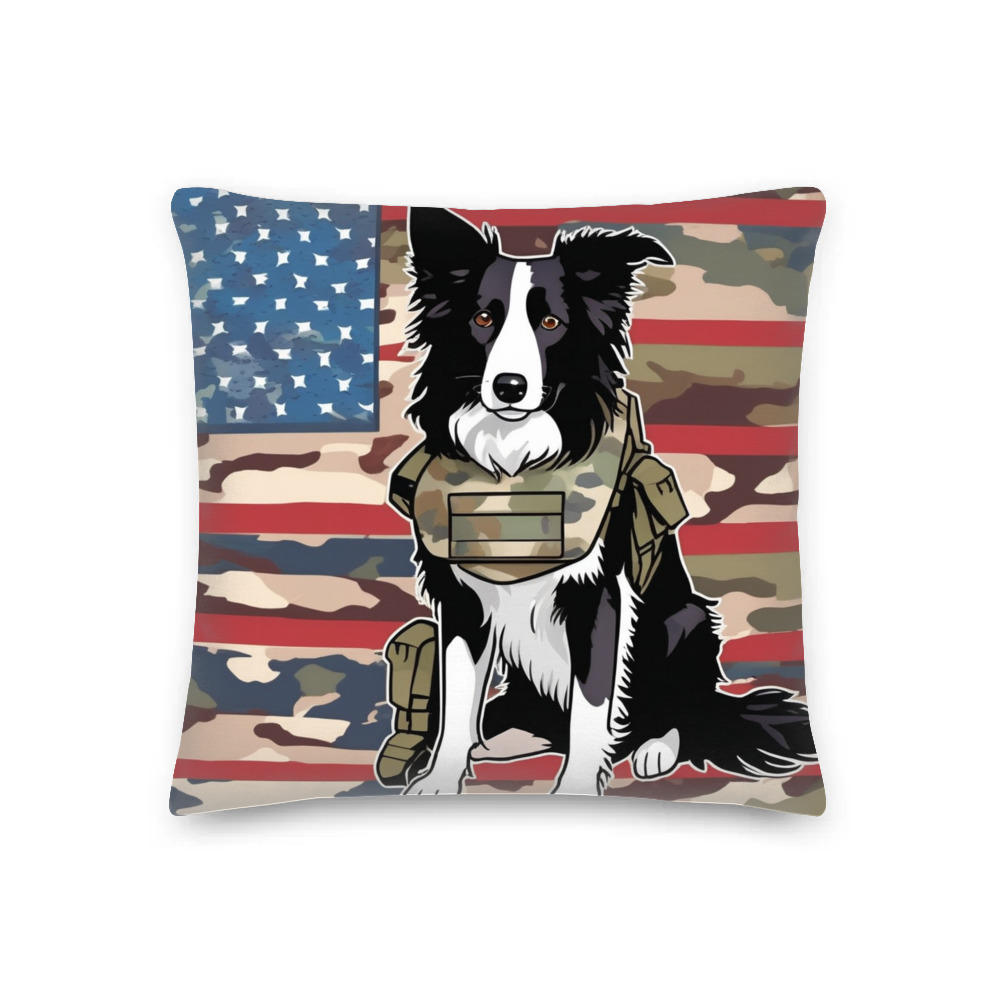 PugMug Custom Border Collie Premium Pillow