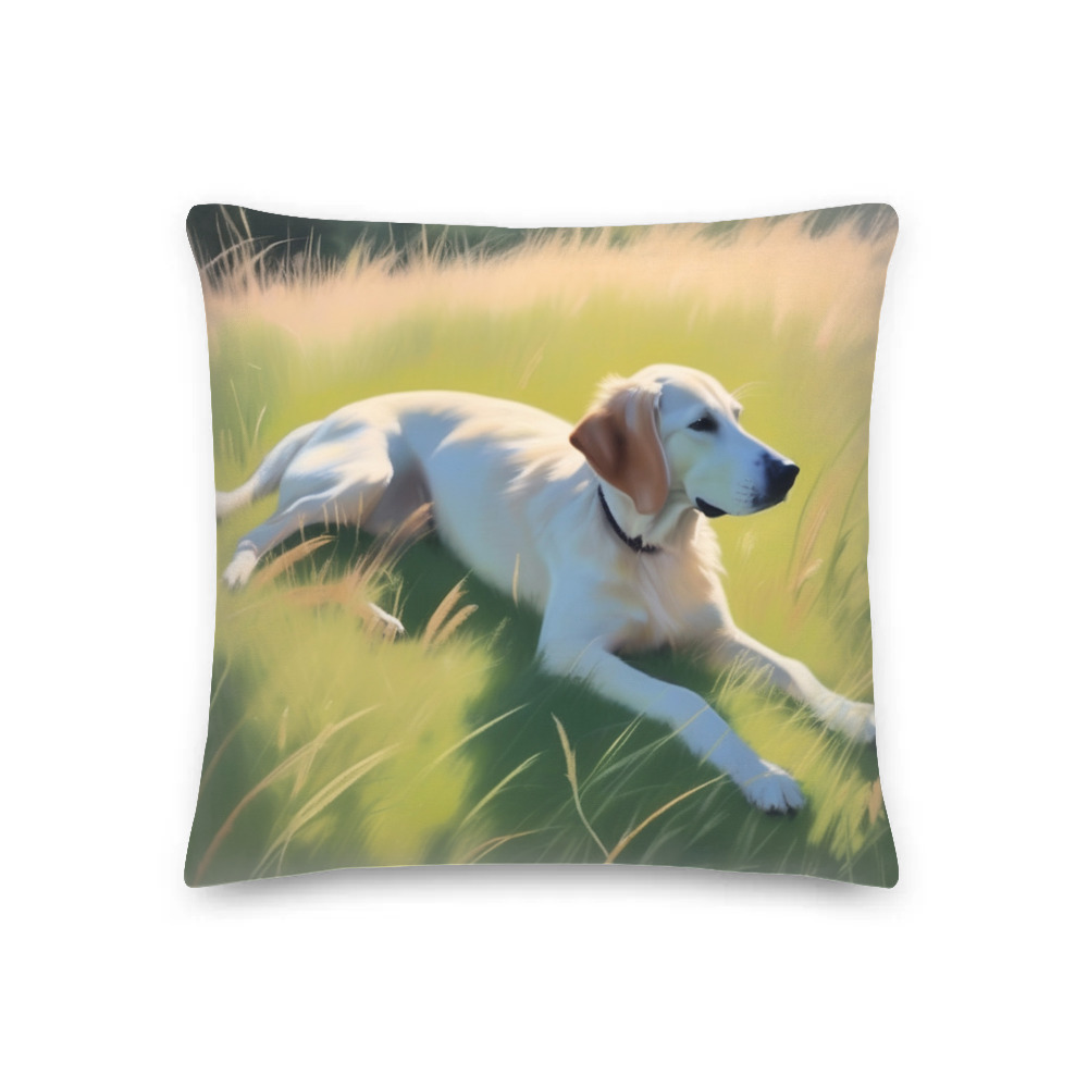 PugMug Custom Pointer Dog Premium Pillow